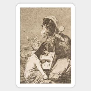 Might Not the Pupil Know More? by Francisco Goya Sticker